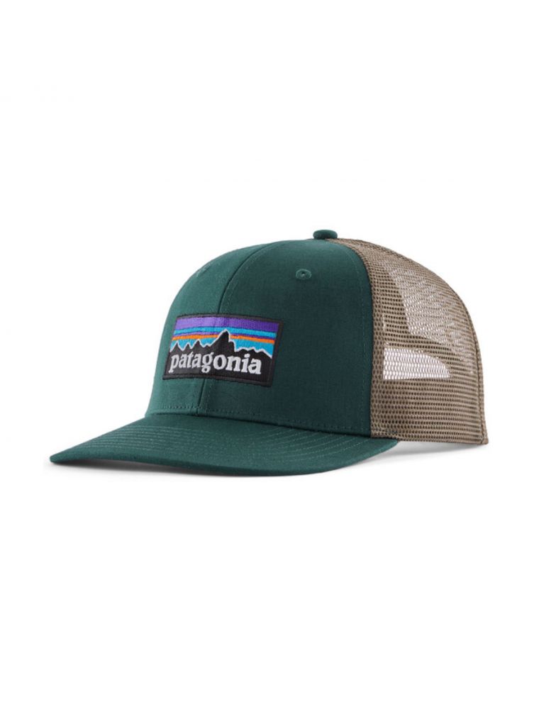 PATAGONIA Cappello P-6 Logo Cascade Green - Fabbrica Ski Sises Biella