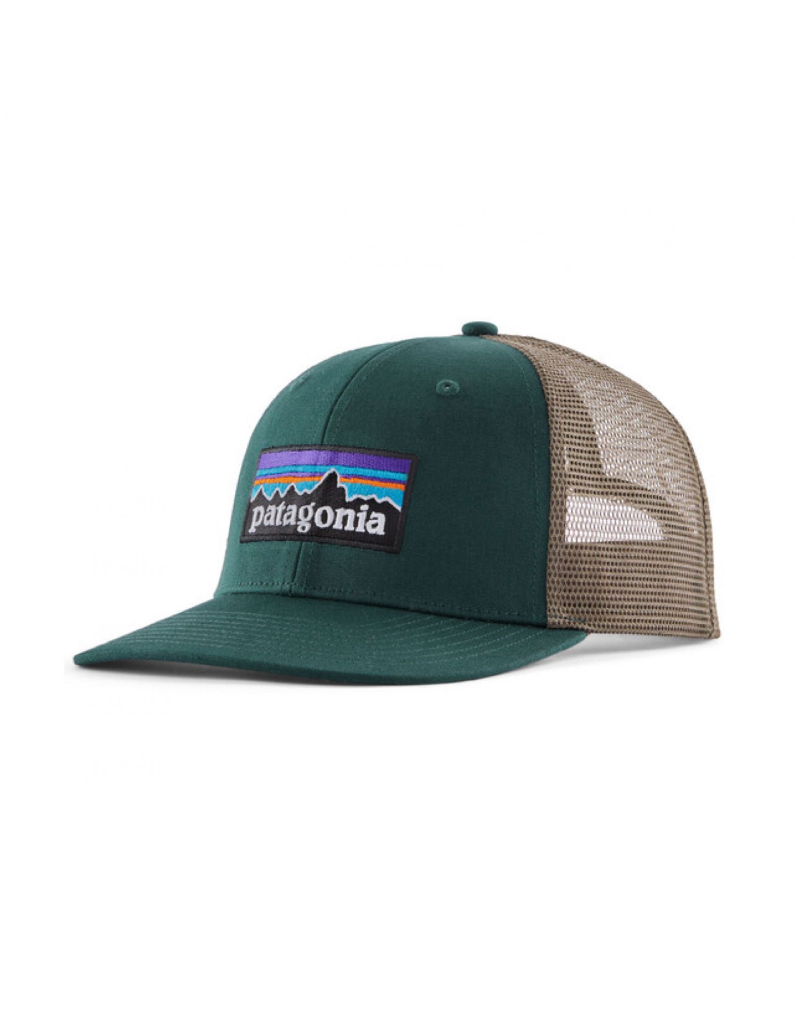 PATAGONIA Cappello P-6 Logo Cascade Green - Fabbrica Ski Sises Biella