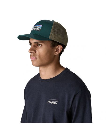 PATAGONIA Cappello P-6 Logo Cascade Green - Fabbrica Ski Sises Biella