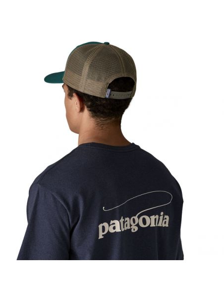 PATAGONIA Cappello P-6 Logo Cascade Green - Fabbrica Ski Sises Biella