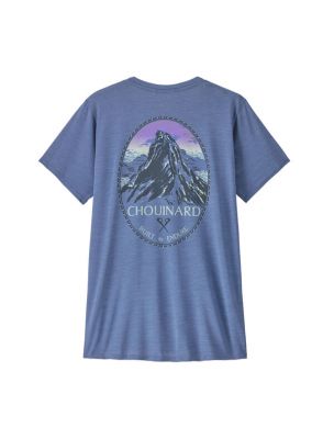 PATAGONIA T-shirt Cap Cool Daily Graphic Donna Chouinard Crest/Current Blue - Fabbrica Ski Sises Biella
