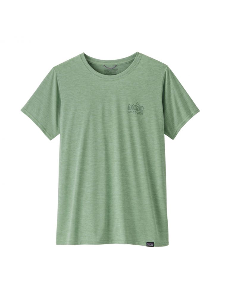 PATAGONIA T-shirt Cap Cool Daily Graphic Donna Strataspire/Ellwood Green - Fabbrica Ski Sises Biella PATAGONIA T-shirt Cap Cool Daily Graphic Donna Strataspire/Ellwood Green - Fabbrica Ski Sises Biella