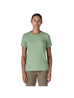 PATAGONIA T-shirt Cap Cool Daily Graphic Donna Strataspire/Ellwood Green - Fabbrica Ski Sises Biella