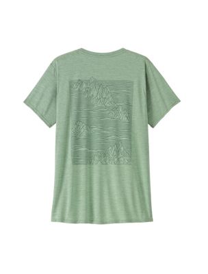 PATAGONIA T-shirt Cap Cool Daily Graphic Donna Strataspire/Ellwood Green - Fabbrica Ski Sises Biella