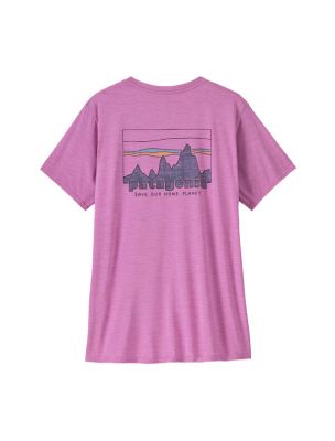 MOROP45250SBPX Camiseta Cap Cool Daily Graphic Mujer 73 Skyline/Brisk Purple - Fabbrica Ski Sises Biella