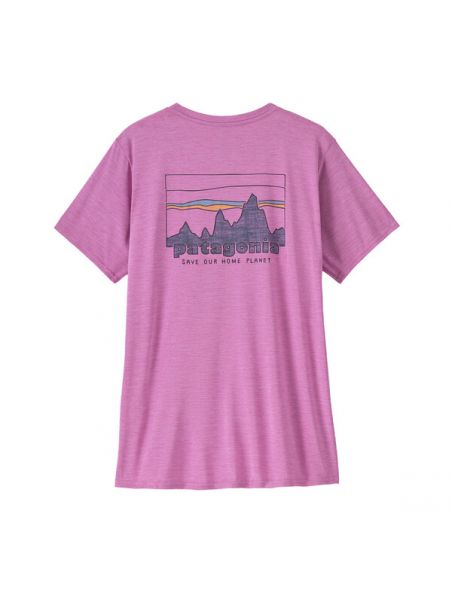 MOROP45250SBPX Camiseta Cap Cool Daily Graphic Mujer 73 Skyline/Brisk Purple - Fabbrica Ski Sises Biella
