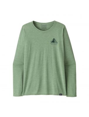 PATAGONIA T-shirt Cap Cool Daily Graphic Donna Chouinard Crest/Ellwood Green - Fabbrica Ski Sises Biella