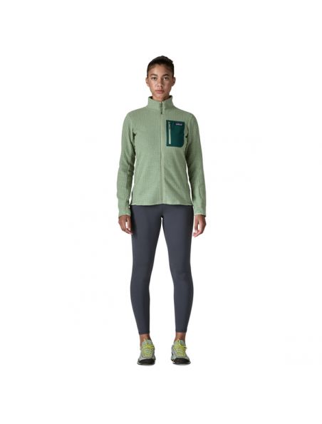 MOROP40280ELGR Suéter R1 Air Mujer Ellwood Green - Fabbrica Ski Sises Biella