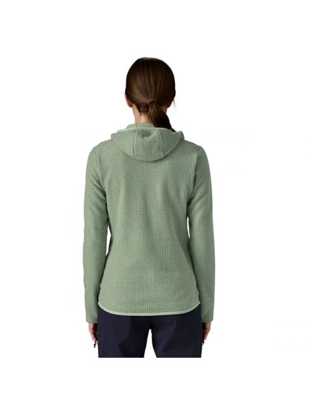 MOROP40261ELGR Suéter R1 Air Full-Zip Hoody Mujer Ellwood Green - Fabbrica Ski Sises Biella