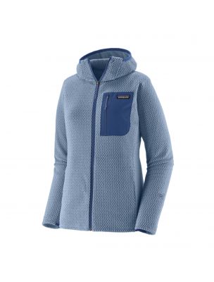 PATAGONIA Maglia R1 Air Full-Zip Hoody Donna Barnacle Blue - Fabbrica Ski Sises Biella