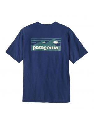 MOROP37655CLMB Men's Boardshort Logo Pocket T-shirt Clement Blue - Fabbrica Ski Sises Biella