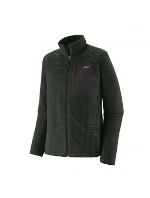 PATAGONIA Maglia R1 Air Uomo Old Growth Green - Fabbrica Ski Sises Biella