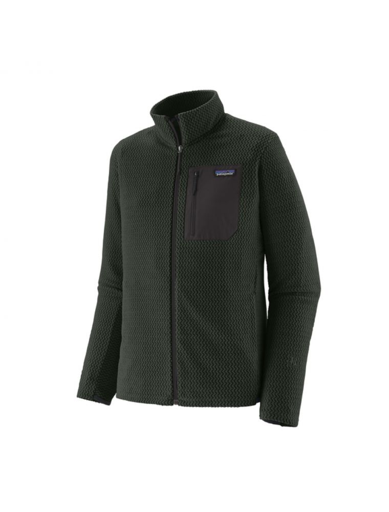 PATAGONIA Maglia R1 Air Uomo Old Growth Green - Fabbrica Ski Sises Biella