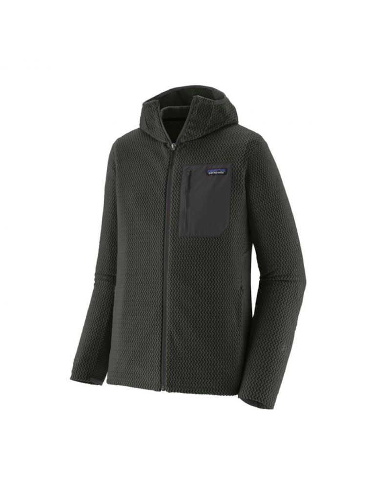 MOROP40265OLGG Suéter R1 Air Full-Zip Hoody Hombre Old Growth Green - Fabbrica Ski Sises Biella