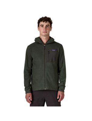MOROP40265OLGG Suéter R1 Air Full-Zip Hoody Hombre Old Growth Green - Fabbrica Ski Sises Biella