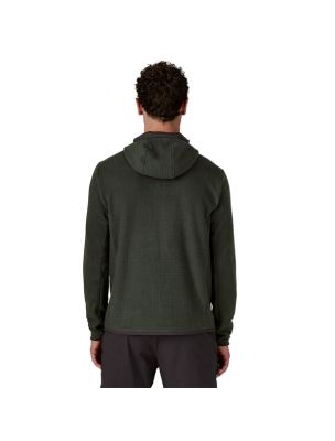 MOROP40265OLGG Suéter R1 Air Full-Zip Hoody Hombre Old Growth Green - Fabbrica Ski Sises Biella