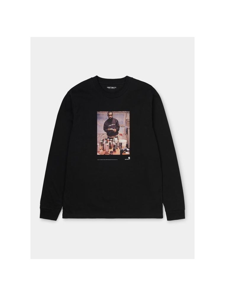 CARHI028503.038900 T-shirt L/S 1998 AD Homme - Noir - Fabbrica Ski Sises Biella CARHI028503.038900 T-shirt L/S 1998 AD Homme - Noir - Fabbrica Ski Sises Biella