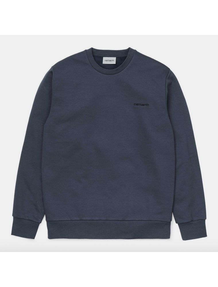 CARHI027678030E090 Men's Script Embroiery Sweater - Blue - Fabbrica Ski Sises Biella CARHI027678030E090 Men's Script Embroiery Sweater - Blue - Fabbrica Ski Sises Biella
