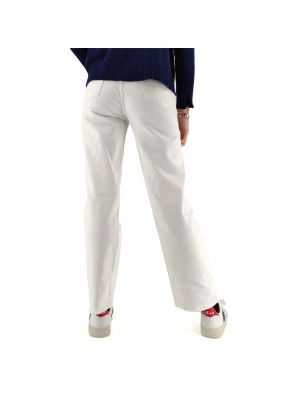 LEVI'S - Pantaloni Ribcage Straight Ankle Donna Bianchi