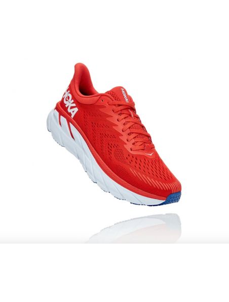 HOKA - Scarpe Clifton 7 Uomo Rosse