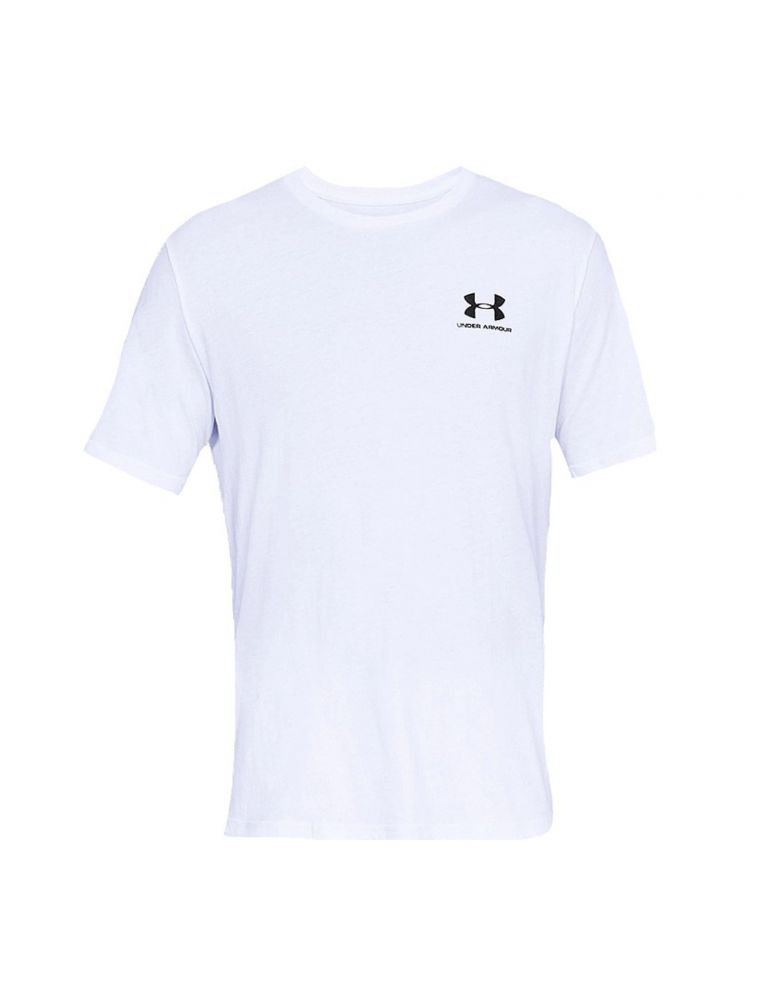 T-shirt UA Sportstyle Left Chest Uomo Bianca