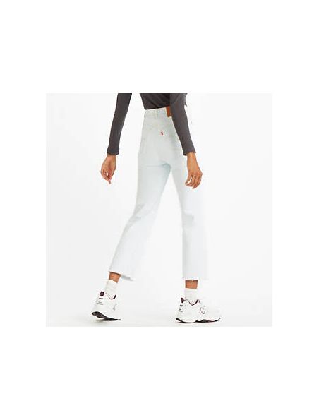 LEVI'S - Pantaloni Ribcage Straight Ankle Donna Bianchi