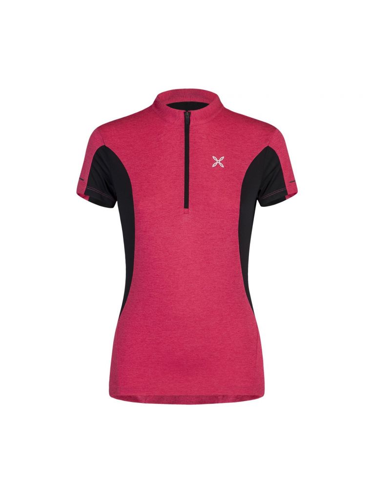 Frau Track Zip T-shirt - Rose