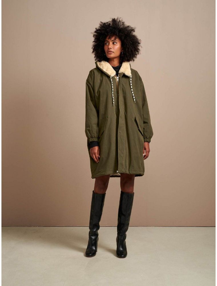 anorak mujer verde