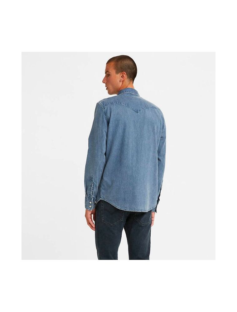 LEVI'S - Camicia Barstow Western ST Uomo Jeans Blu
