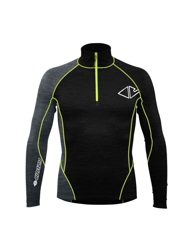 Maglia Fahrenheit Zip Uomo Nera