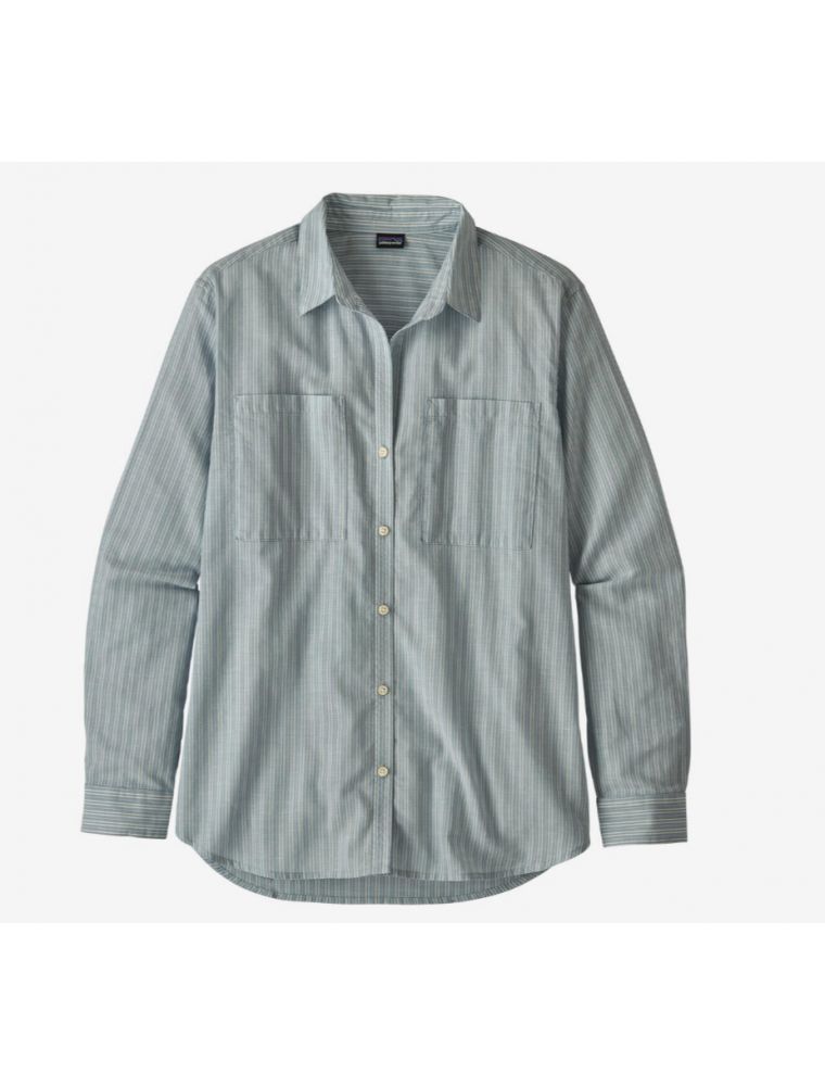 PATAGONIA Camicia W's Lightweight A/C Buttondown Donna Azzurra - Fabbrica Ski Sises Biella PATAGONIA Camicia W's Lightweight A/C Buttondown Donna Azzurra - Fabbrica Ski Sises Biella