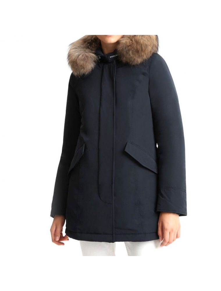 parka azul mujer