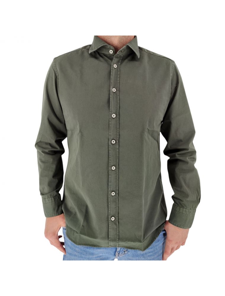 Camicia 1379/8 Uomo Verde