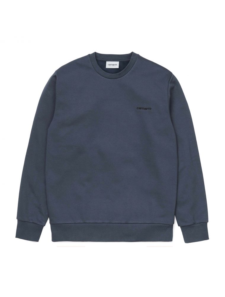CARHI027678030E090 Men's Script Embroiery Sweater - Blue - Fabbrica Ski Sises Biella CARHI027678030E090 Men's Script Embroiery Sweater - Blue - Fabbrica Ski Sises Biella