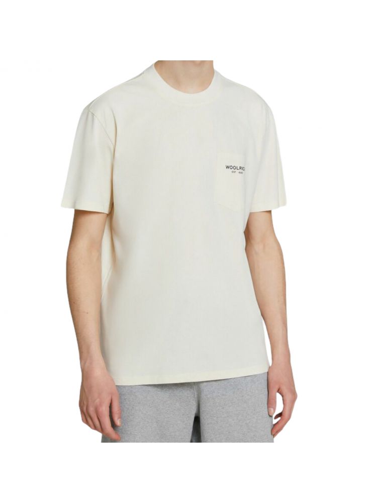 T-shirt Pocket Uomo Bianca