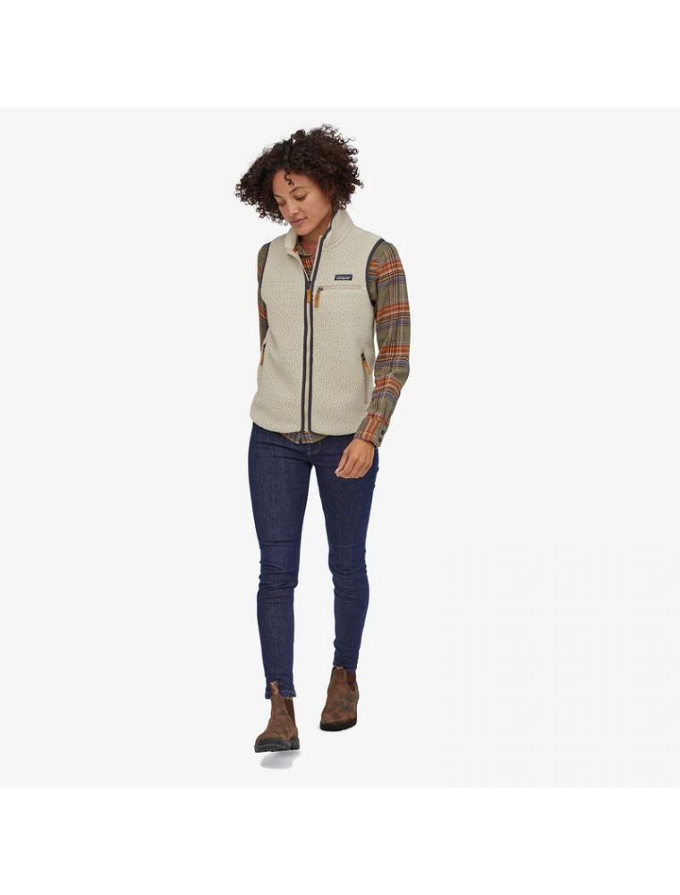cream fleece vest