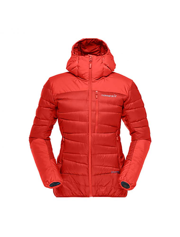 Giacca Falketind Down750 Hood Donna Rossa