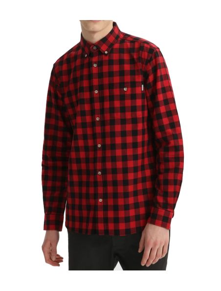 WOOLRICH Camicia Traditional Flannel Uomo Rossa - Fabbrica Ski Sises Biella