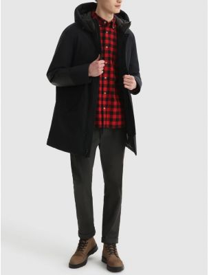 WOOLRICH Camicia Traditional Flannel Uomo Rossa - Fabbrica Ski Sises Biella