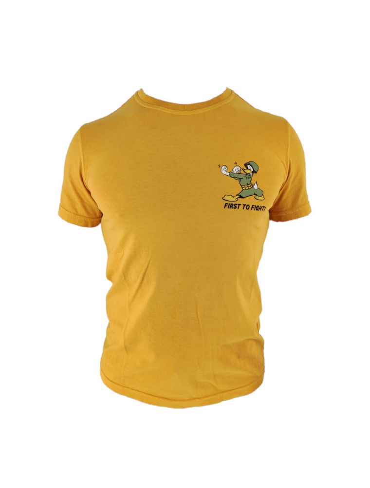 T-shirt First to Fight! Uomo Giallo