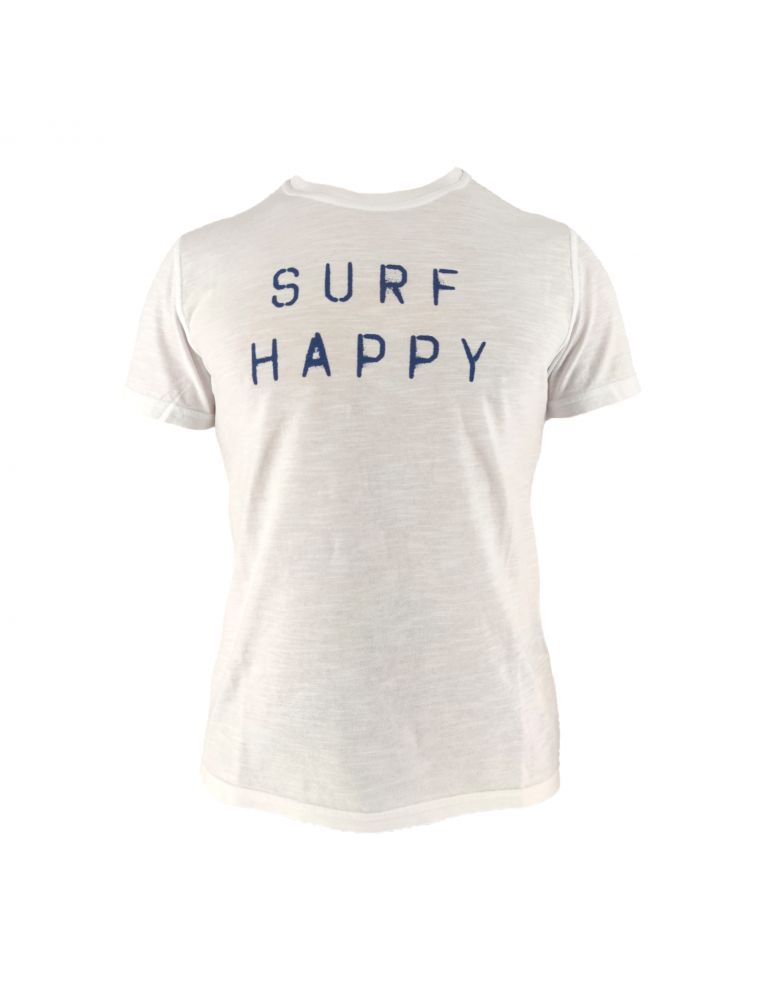 T-shirt Surf Happy Uomo Bianco