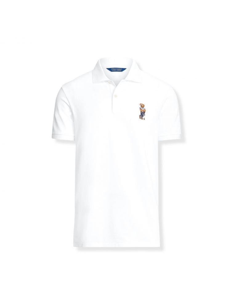 Polo Bear Custom Pro-Fit Uomo Bianco