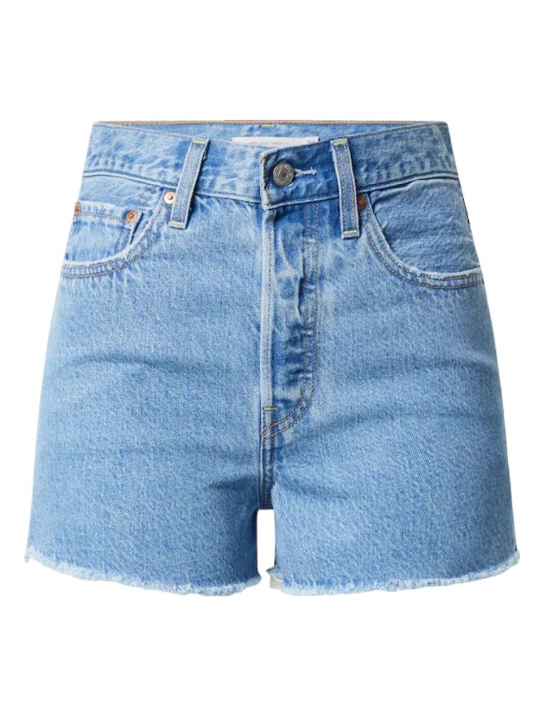 Pantaloncini Ribcage Donna Bernal Mid Stonewash