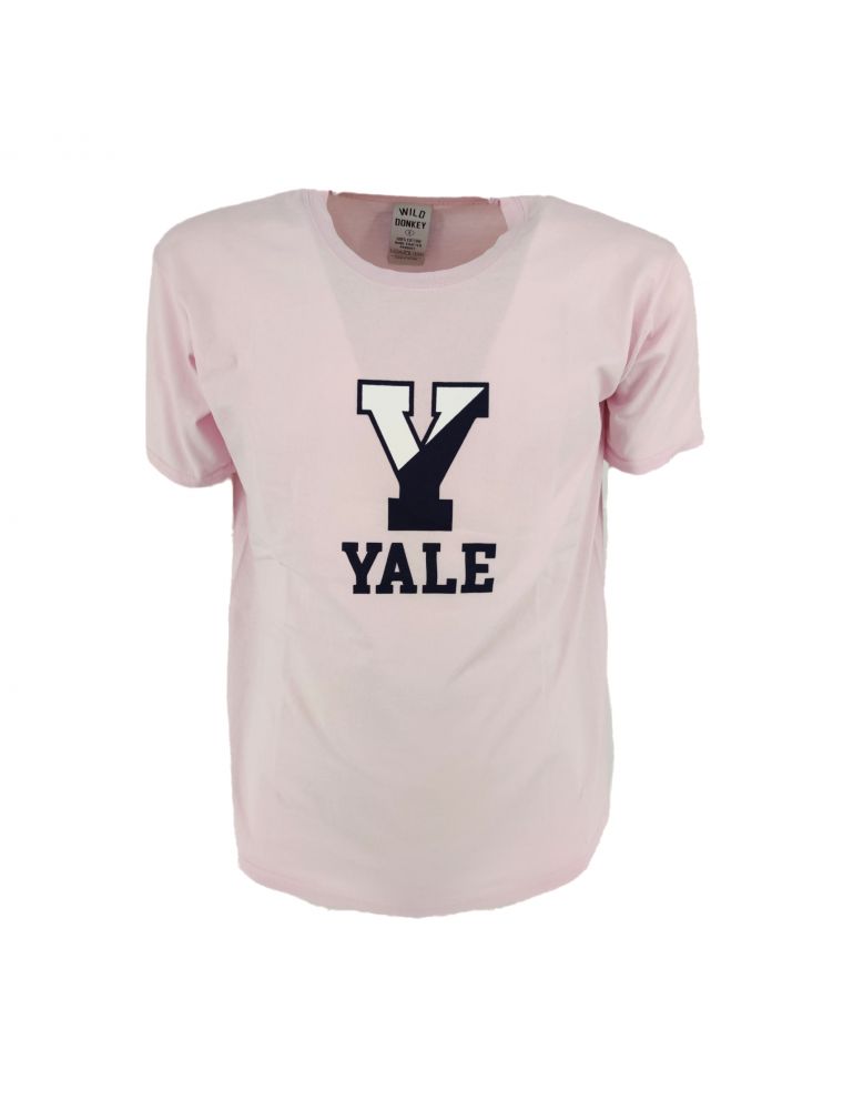 T-shirt Yale Uomo Rosa/Blu