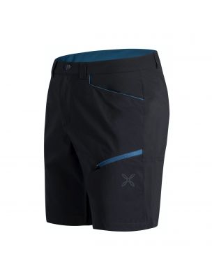MONTURA - Pantaloncini Stretch Walk Uomo Antracite/Blu Ottanio