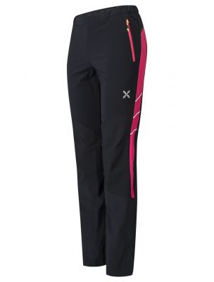 MONTURA - Pantaloni Mountain Fast Donna Nero/Rosa Sugar