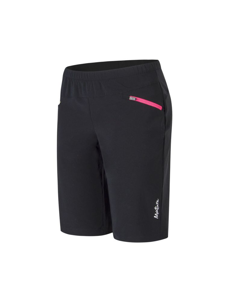 MONTURA - Pantaloncini Focus Donna Nero/Rosa Sugar