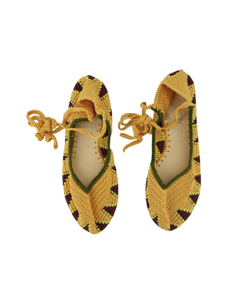 Scarpe Ballerina High Donna Kiwi/Brown