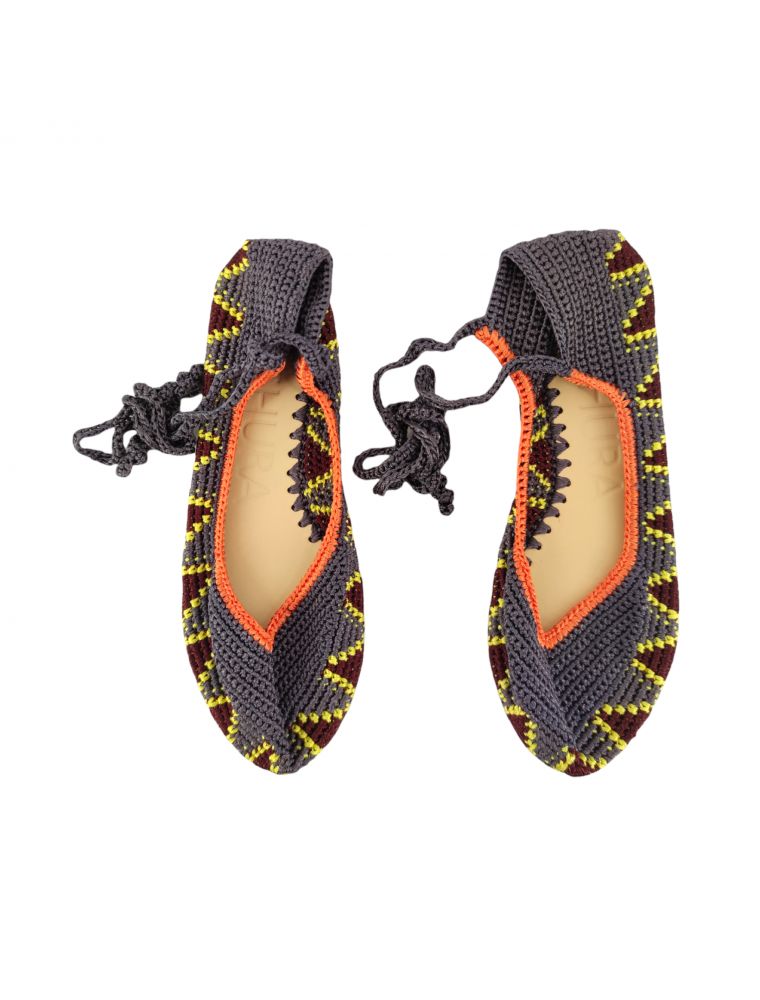 Scarpe Ballerina High Donna Sunflowerseeds/Grey