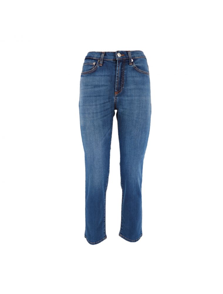 Pantaloni Flo Higt Cropped Denim Strach Donna Maul
